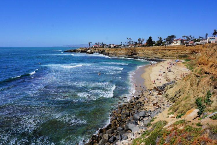Sunset Cliffs dramatic coastline in Point Loma