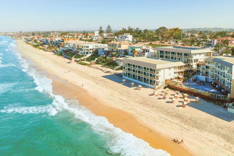 Aerial view of Carlsbad beachfront