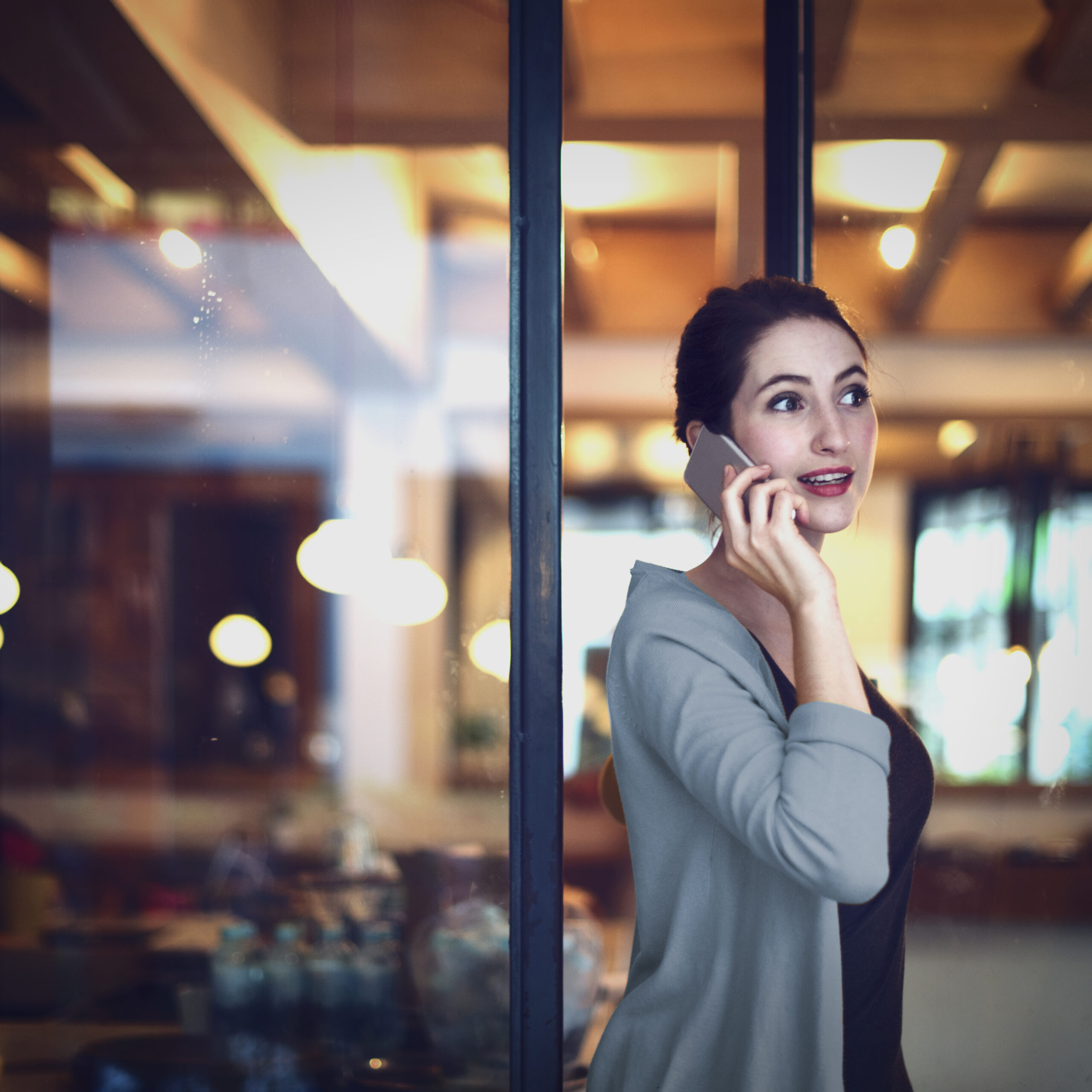 Woman Mobile Phone Connection Talking